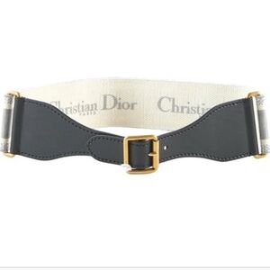 Dior Black and Cream Belt Bag